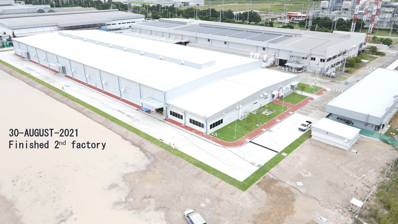 30-AUGUST-2021 , The second factory construction completed